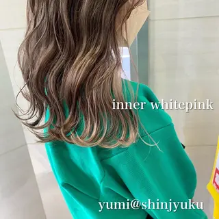 ロング カラー パーマ ヘアアレンジ メンズ キッズ ネイル マツエク・マツパ 新宿駅近♡友達とOK 🦋W -ワット -のヘアスタイル