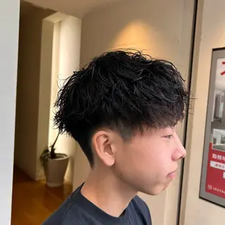 パーマ メンズ 河田 日和のヘアスタイル