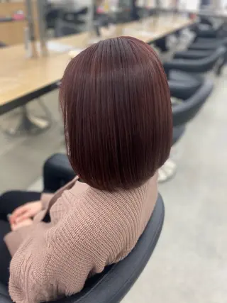 カラー Cure所属・透明感カラー🌿 yuika🤎🍨のヘアスタイル