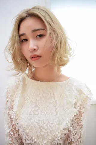 ミディアム カラー パーマ ヘアアレンジ メンズ キッズ ネイル マツエク・マツパ EnBlesS西宮 マンツーマン神道有基のヘアスタイル