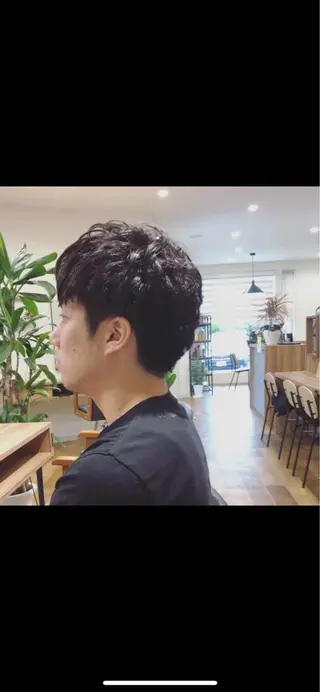 ショート パーマ 佐藤 剛のヘアスタイル