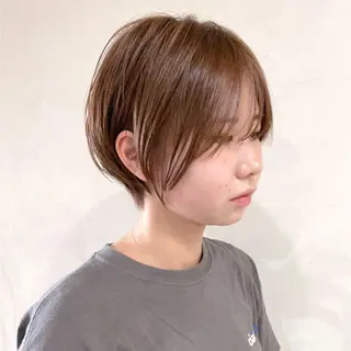 ショート カラー 京都大人女性ショート 徒歩1分/秋山のヘアスタイル