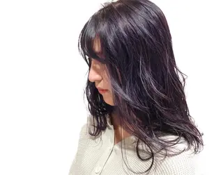 セミロング カラー ケアブリーチ /髪質 改善/古橋圭史郎のヘアスタイル