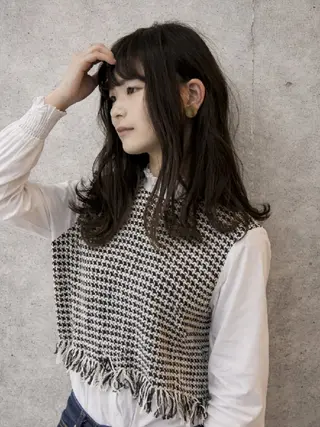 ミディアム パーマ terra✂️川嶋 大輔のヘアスタイル