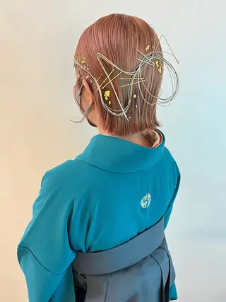 ショート ヘアアレンジ Kureha/ネイル トレンドヘアのマツエク・マツパデザイン