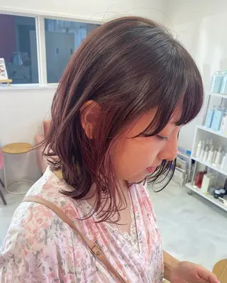 ミディアム カラー ALLY/ あゆみのヘアスタイル