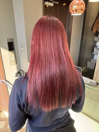 ロング ブリーチなしWカラー ヘアセット菜希のヘアスタイル