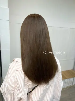 セミロング カラー パーマ ヘアアレンジ 二ヶ月綺麗なデザイン カット/星野六三四のヘアスタイル