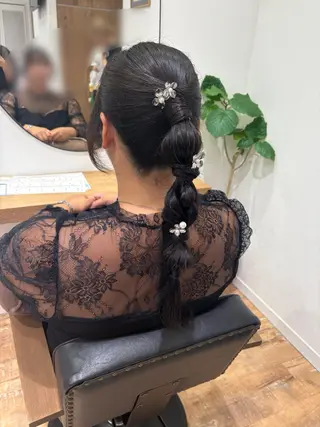 ヘアアレンジ ピンクカラーアレンジ 🩷AYANA🩷のヘアスタイル