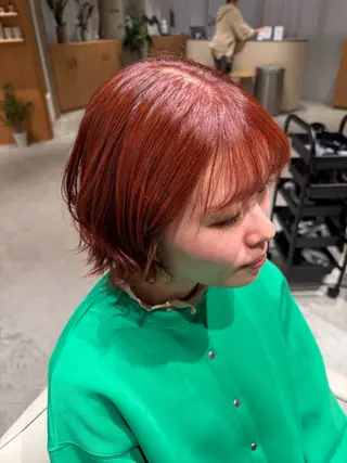 カラー 縮毛矯正💕艶カラー 金川萌萌のヘアスタイル