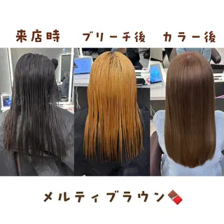 セミロング カラー 問屋町/Lia💎 大下 真依のヘアスタイル