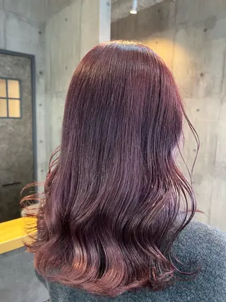 セミロング カラー パーマ ヘアアレンジ メンズ キッズ ネイル マツエク・マツパ アイブロウ 韓国/顔周り/透明感 /レイヤー/ひなたのヘアスタイル