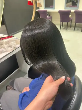 ロング カラー 縮毛矯正・癒し ヘッドスパ🧸ここなのヘアスタイル