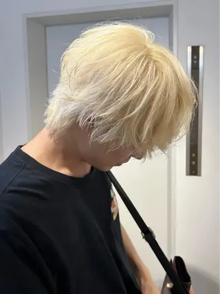 カラー メンズ 【池袋/メンズ専門】 センターパート 殿岡のヘアスタイル