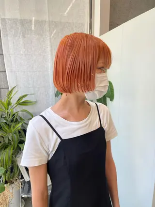 ショート カラー ヘアアレンジ 早瀬裕之 パーマのヘアスタイル