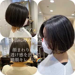 ショート パーソナルカラー lapiax阿部のヘアスタイル