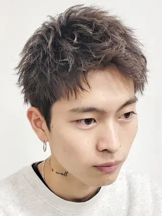 ショート カラー パーマ メンズ 似合わせカット /fifth富樫倭のヘアスタイル