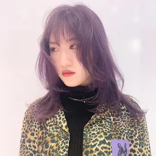 セミロング カラー レイヤー/ブリーチ HIKARU ♡のヘアスタイル