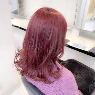 カラー girlな暖色ヘア 🪽🫧ハルナ🎀のヘアスタイル
