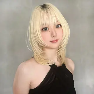 ミディアム 🥇KEN /レイヤー/カラーのヘアスタイル