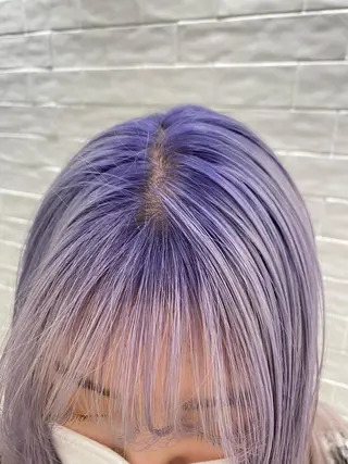 ロング カラー デザインカラーウルフ 宙也のヘアスタイル