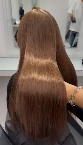 ロング 中野 美結のヘアスタイル