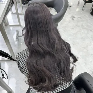 カラー 赤み消し韓国ヘア レイヤー縮毛🤍渡邉のヘアスタイル