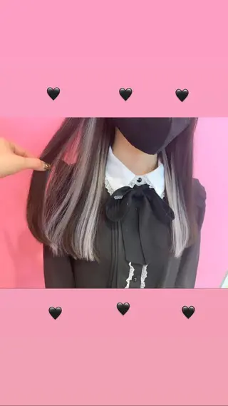 セミロング カラー 新宿駅近♡個室 ♡関口三都季🌜のヘアスタイル