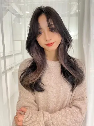 ロング 韓国風🤍 イワサキ　リコ🍒のヘアスタイル