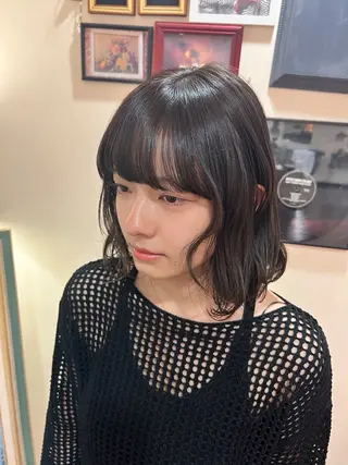 ミディアム カラー 韓国スタイル🫧 サーシャのヘアスタイル