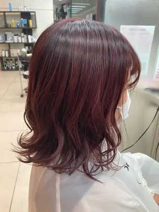 ミディアム カラー 🫧ダメージレス🫧 松下のヘアスタイル