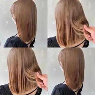 ミディアム カラー 美容室 HAKUAのヘアスタイル