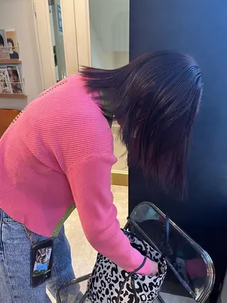 ミディアム カラー SIKI yuuna レイヤーカット🪽のヘアスタイル