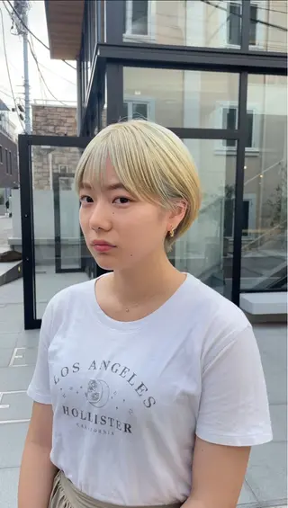 ショート カラー 表参道【髪質改善】 宮嶋勇太のヘアスタイル