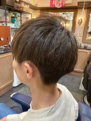 ショート メンズ ルピナス中田店長 山口大地のヘアスタイル