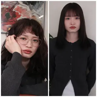 セミロング カラー パーマ ooit 【オーイット】のヘアスタイル