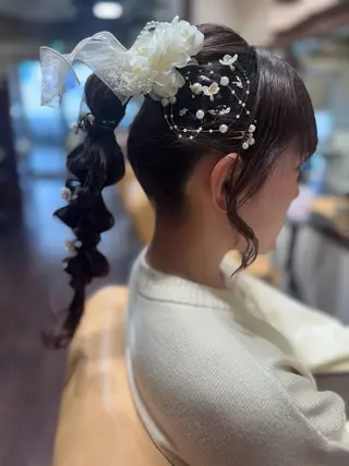 セミロング ヘアアレンジ mio ☆のヘアスタイル