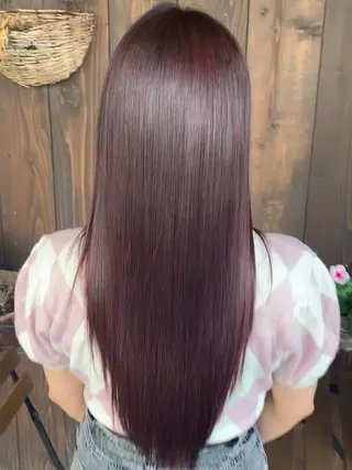 ロング カラー ハイトーン・ブリーチ ムラ修正　八須　錬のヘアスタイル