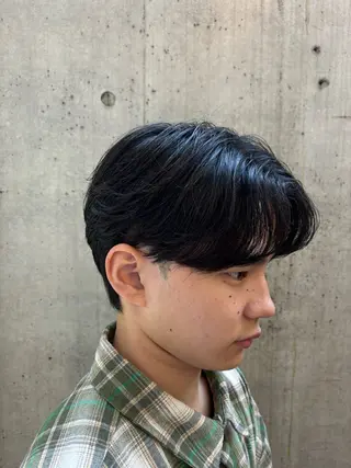ショート パーマ メンズ カルマパーマ韓国ヘア shiryuのヘアスタイル