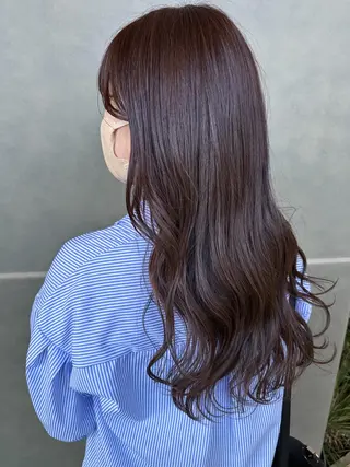 セミロング カラー ヘアアレンジ 落合　眺 (オチアイ　ノゾミ)のヘアスタイル