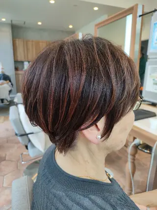 ショート 🍎オオバ アカリ🍎のヘアスタイル