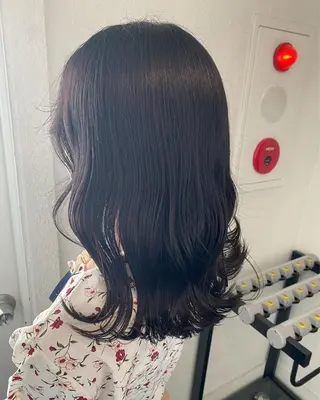 ミディアム 名駅/艶韓国風ヘア miyabiのヘアスタイル
