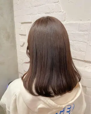 ミディアム カラー 【ピンク/韓国ヘア/ ヘアセット】亜海のヘアスタイル