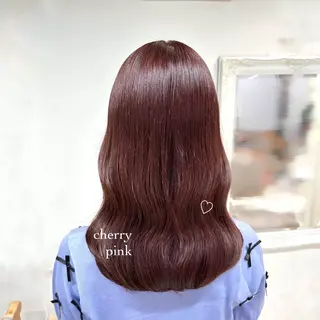 セミロング カラー 無料カットモデル🩶 30%off/はるかのヘアスタイル