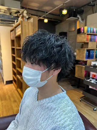 パーマ メンズ 高橋 竜也のヘアスタイル