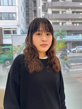 ミディアム パーマ Seeknext // Rukaのヘアスタイル