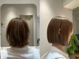 ショート 🤍恵比寿/透明感/ 小顔カット🤍アズサのヘアスタイル