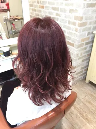 ミディアム カラー cherir髪質改善 パーソナルカラー診断のヘアスタイル