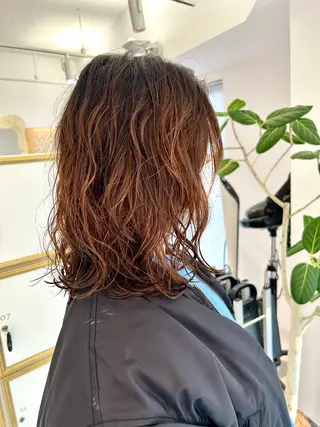 ミディアム パーマ 🍓似合わせカット× パーマ／矢木🍓のヘアスタイル