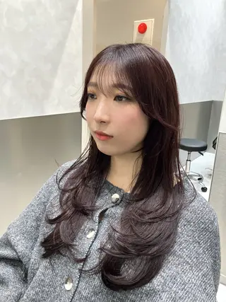 ロング カラー 💖ブリーチなし透明 感💖ASAHIのヘアスタイル